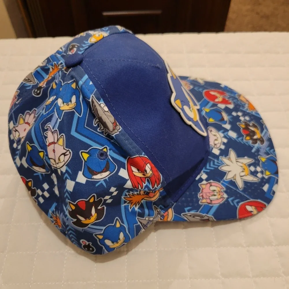 Sega Sonic the Hedgehog Baseball Hat Tails Knuckles Amy Rose Shadow Blaze Silver